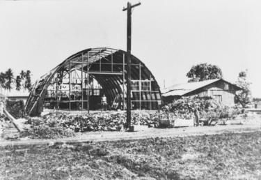 ABC Corporation's first warehouse, one of the first buildings in Waipahu